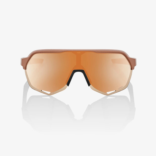 100% S2 Sunglasses- Matte Copper Chromium, HiPER Copper Mirror 