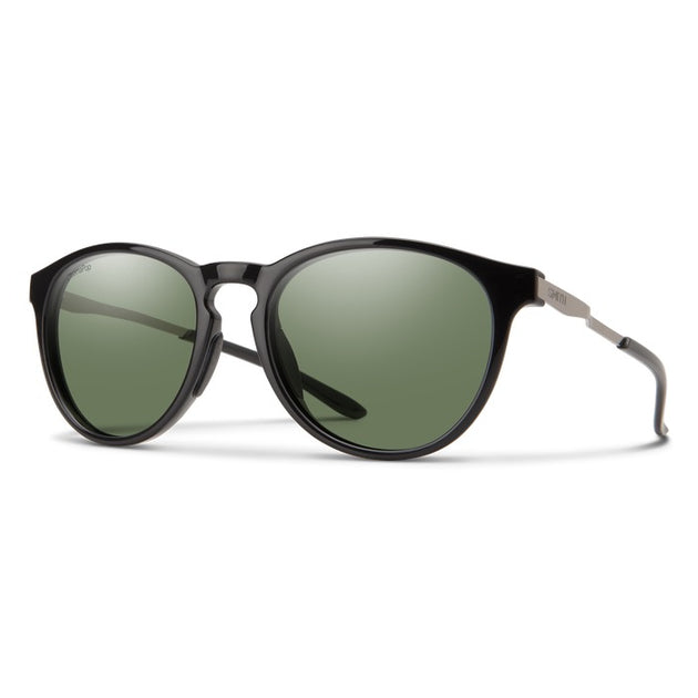 Dark Flatter Polarized Sunglasses - Shield Lens & Black Rubber