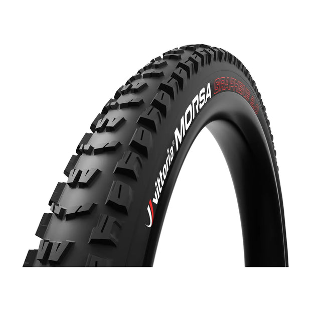 Vittoria Morsa 27.5x2.5 TNT Mountain Bike Tire, full view.