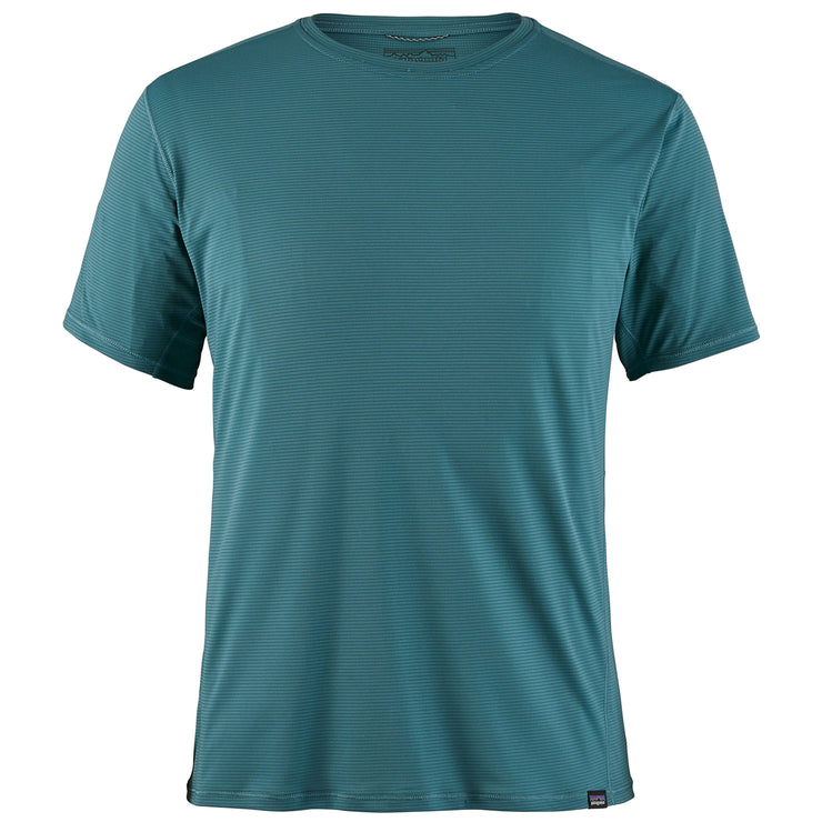 Patagonia Men's Capilene Cool Lightweight Shirt , teal, front view.