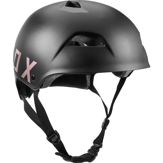 Fox Flight Helmet, black, full view.