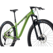 2023 Kona Honzo, gloss kiwi green, downtube view.