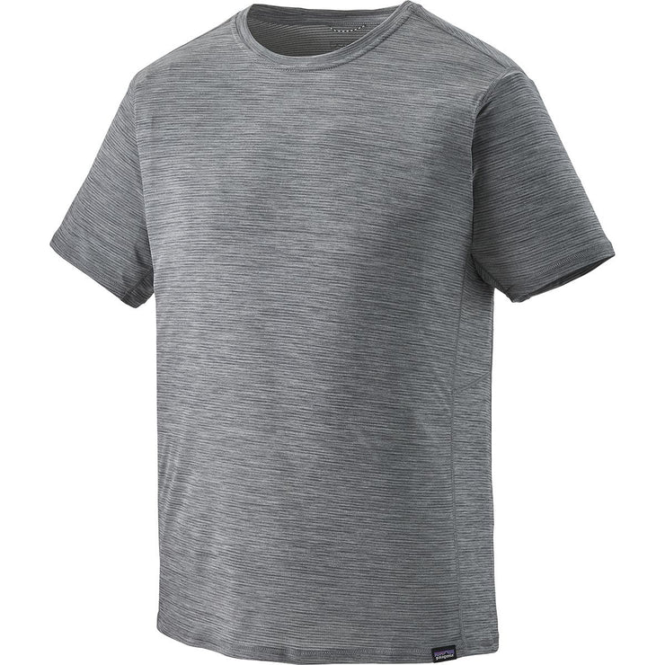 Patagonia Men's Capilene Cool Lightweight Shirt , grey, front view.