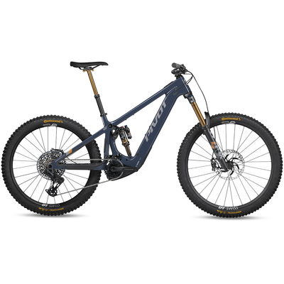 2025 Pivot Shuttle LT Pro X0 Eagle w/ Mixed Alloy Wheels, blue scrub jay, full view.