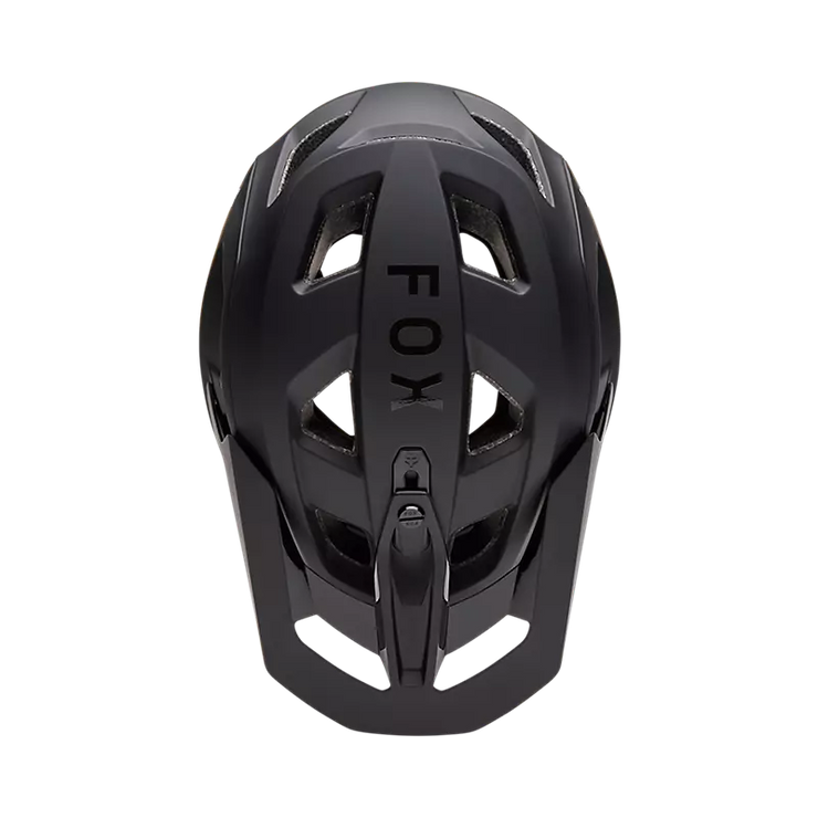 Fox Speedframe Solid Helmet, Black, top view