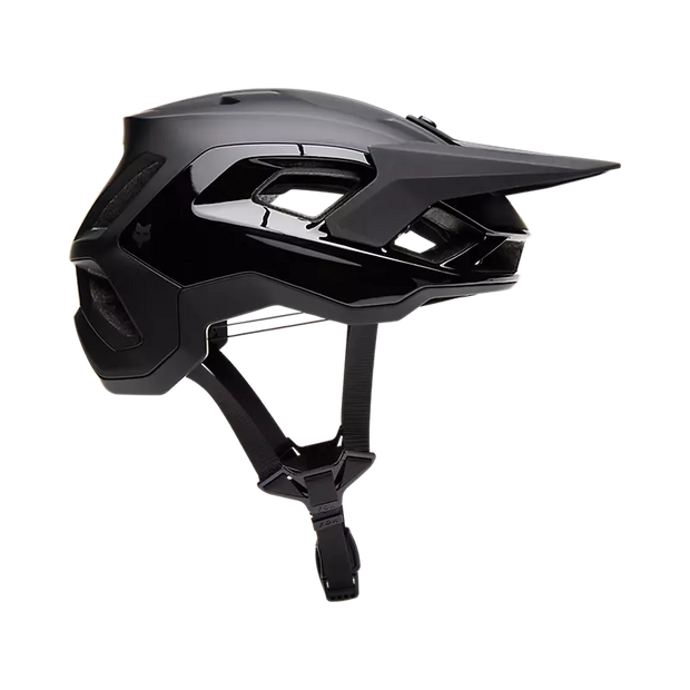 Fox Speedframe Pro Matte Black helmet, side view