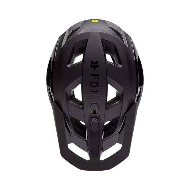 Fox Speedframe Pro Matte Black helmet, top view