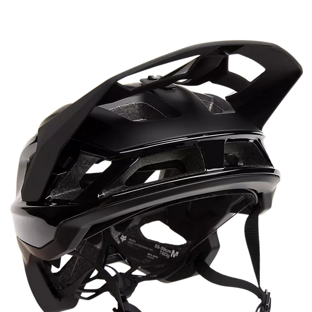 Fox Speedframe Pro Matte Black helmet, front view