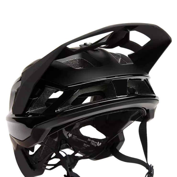 Fox Speedframe Pro Matte Black helmet, front view