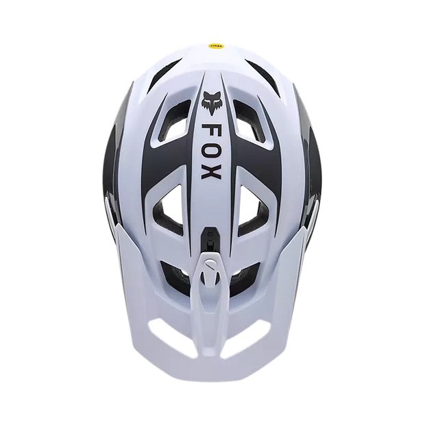 fox speedframe pro helmet pewter grey, top view