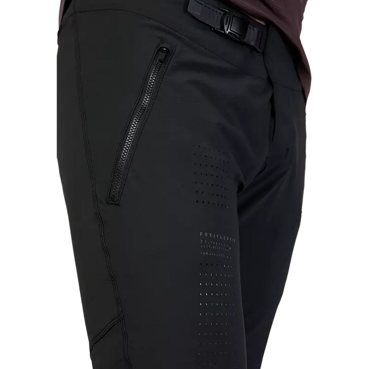 Fox Men's Flexair Pant, black, closed pocket view.