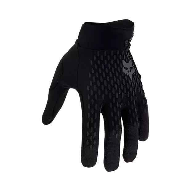 Fox Defend Glove, black, finger view.