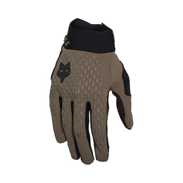 Fox Defend Glove, ash, finger view.