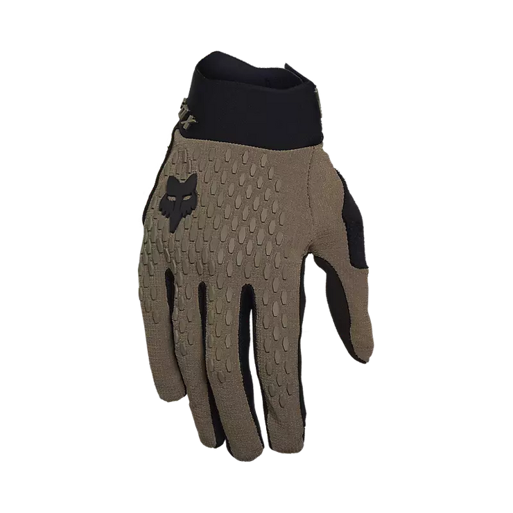 Fox Defend Glove, ash, finger view.