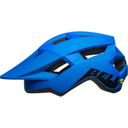 Bell Spark MIPS, blue/ black, left side view. 