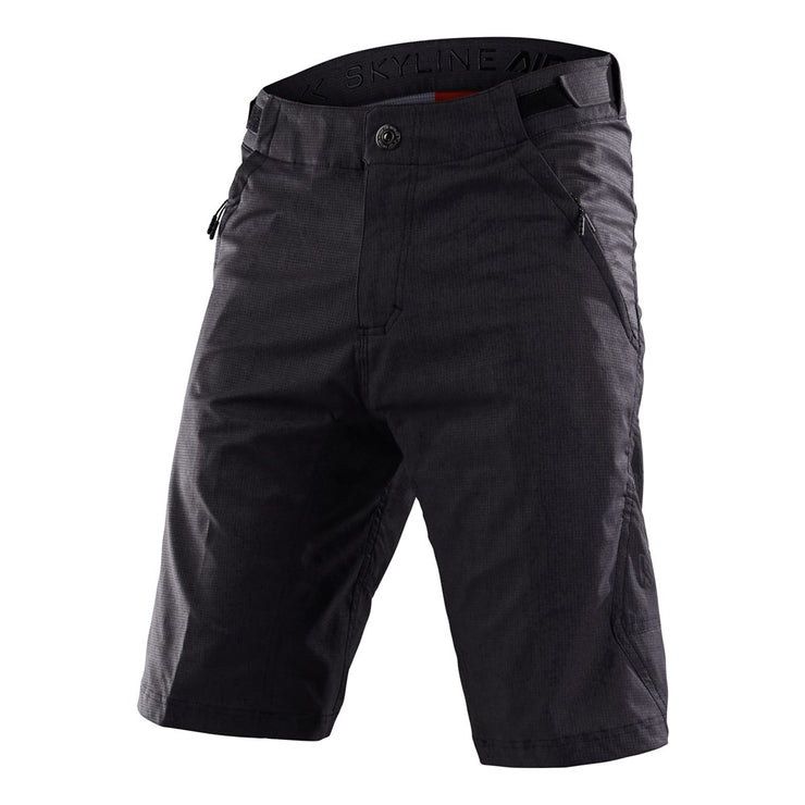 Troy Lee Designs Skyline Air Short W/ Liner, mono black, full view.