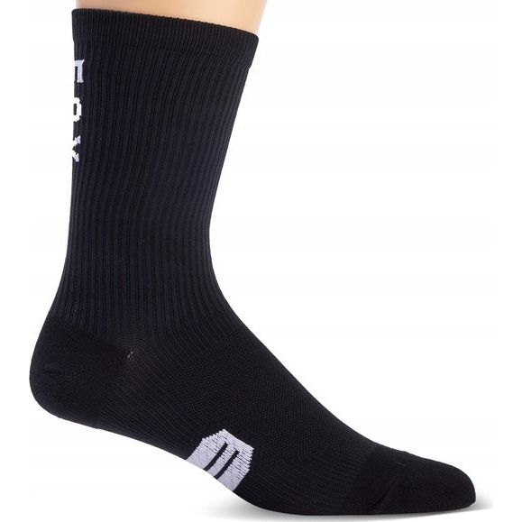 Fox 8" Ranger Sock, black, side view.