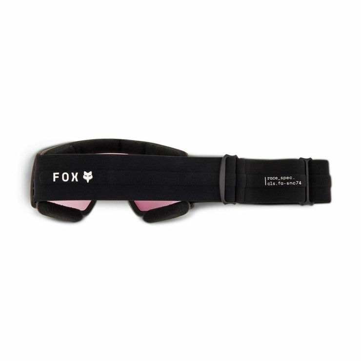 Fox Pure Vue Goggle, black / red, back view.