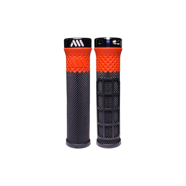 AMS Cero Grips - Black / Red, full view.