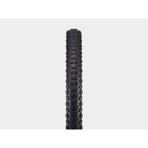 Bontrager SE5 Team Issue 27.5x2.50 TLR Black Mountain Bike Tire, tread view.