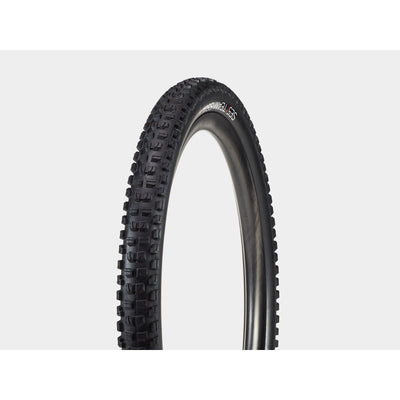 Bontrager SE5 Team Issue 27.5x2.50 TLR Black Mountain Bike Tire, full view.