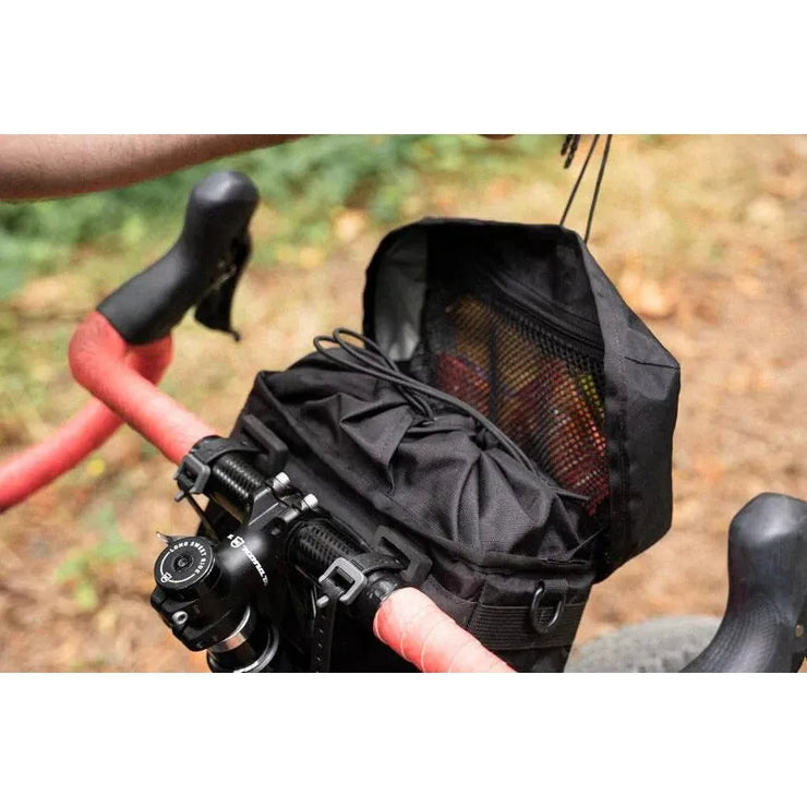 Swift Industries Capstone Handlebar Bag, Black, On Bike