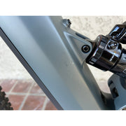 2023 SCOR Z 4060 LT SLX,  Slate, Small, blem bike, blemish view near shock.