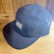 Path 5-Panel Hat Charcoal, Angled View