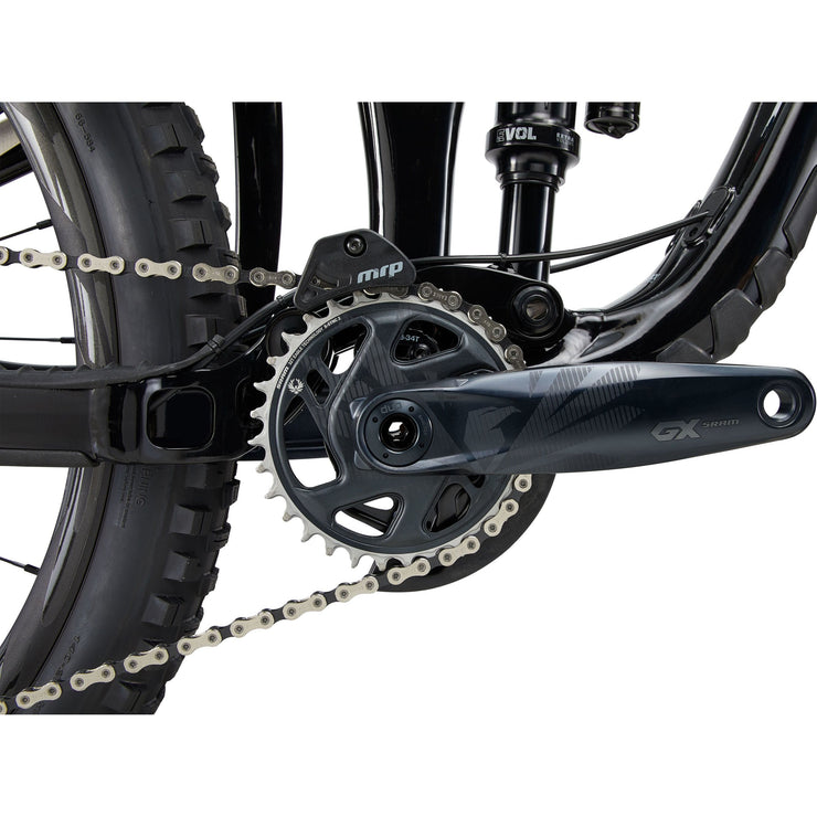 2022 Giant Trance X 1 27.5, black, chain ring view.