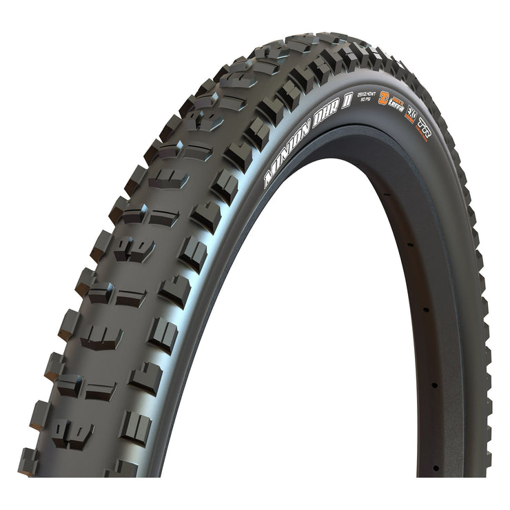 Maxxis Minion DHR II, 27.5x2.5", 3CG/DH/TR/WT Mountain Bike Tire, full view.