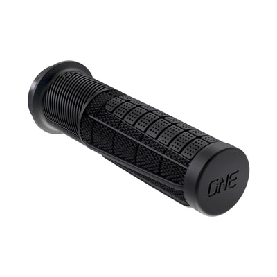 OneUp Thick Lock-On Grips, black, full view.