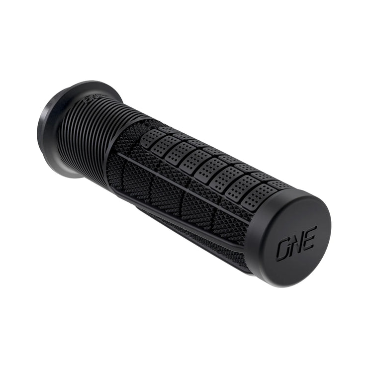 OneUp Thick Lock-On Grips, black, full view.