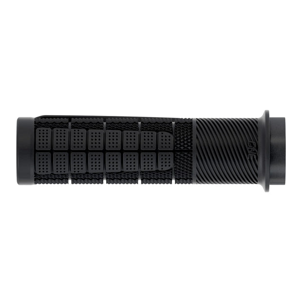 OneUp Thick Lock-On Grips, black, top view.