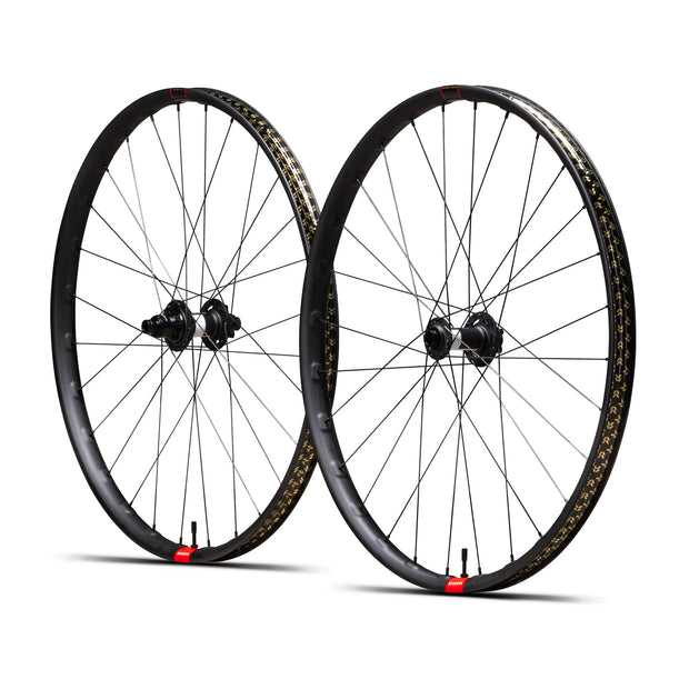 Reserve 30 SL HD MX | DT 350, 110, XD 90T, 6-bolt Mixed Wheel Mountain Bike Wheelset, full view.