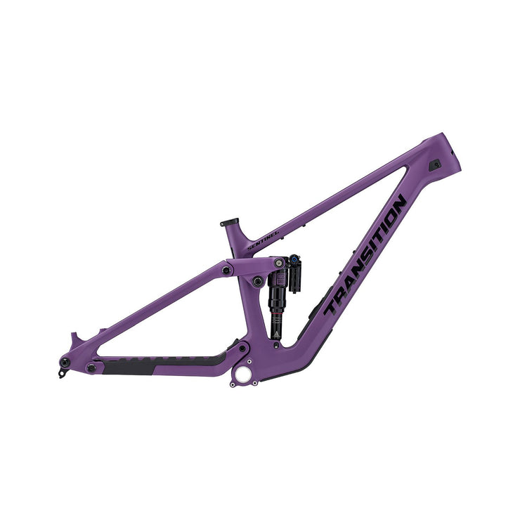 2025 Transition Sentinel Carbon Frame, deep purple, full view.