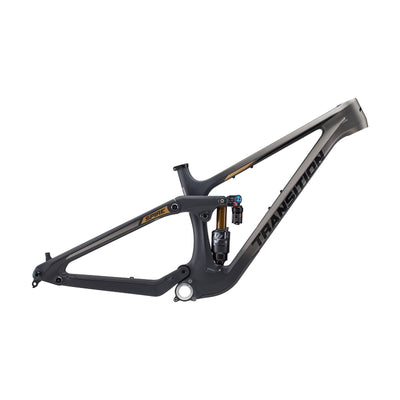 2023 Transition Spire Carbon 29 FRAME, fade to black, full view.