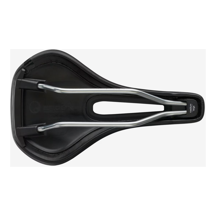 Ergon SM Womens Saddle, underside view.