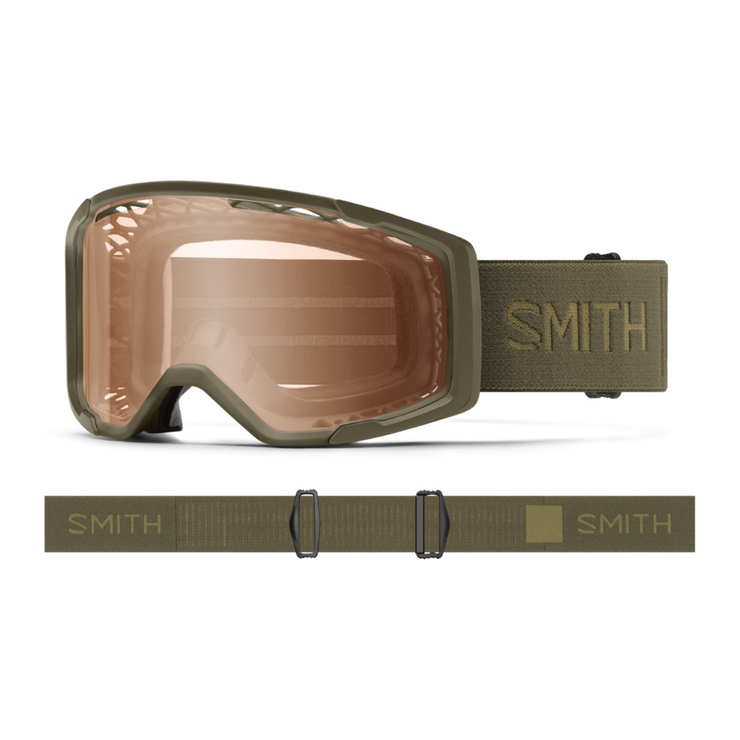 Smith Rhythm MTB Goggles in color Forest Amber, full view.