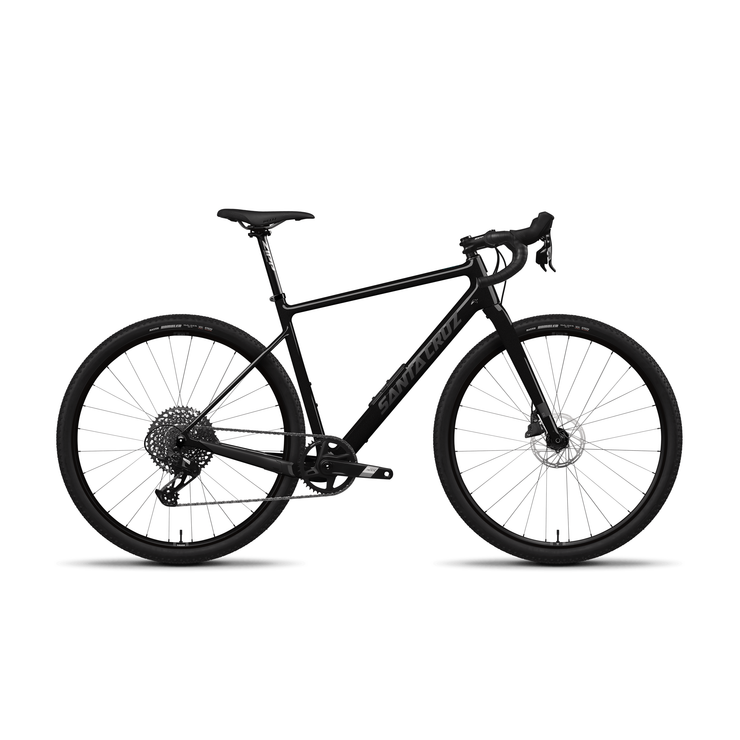 2025 Santa Cruz Stigmata 4 CC 700c Apex, Black, Full View.