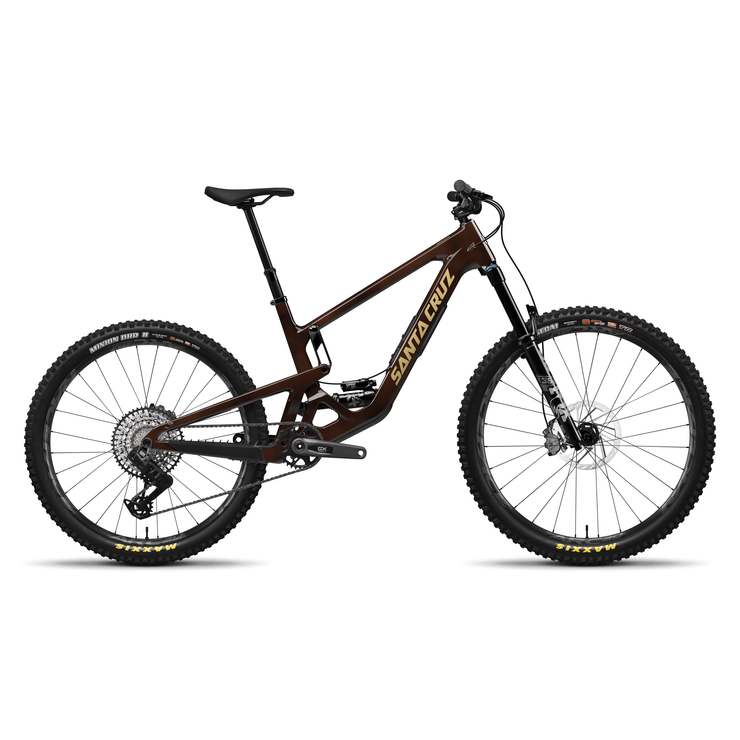 2025 Santa Cruz Bronson 5 C MX GX AXS, rootbeer, full view.