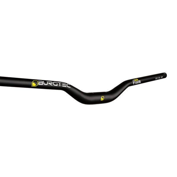 Burgtec Josh Bryceland Ride Wide Rise Bar, (35) 50/800mm, Black, full view.