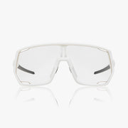 Shimano Technium 2 — Matte White Frame / Clear Lens, front view.