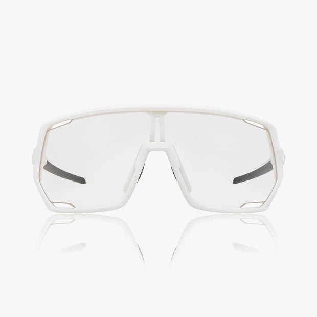 Shimano Technium 2 — Matte White Frame / Clear Lens, front view.