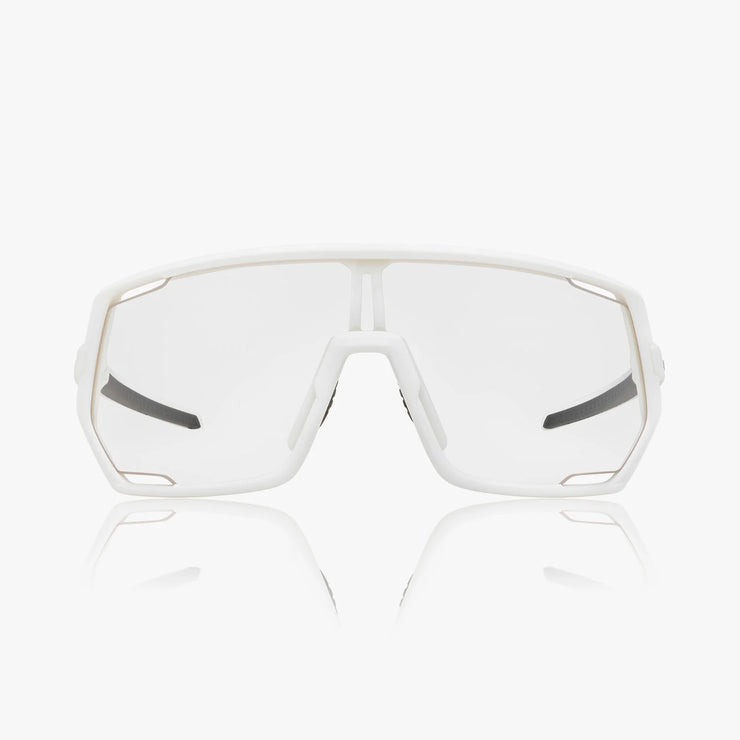 Shimano Technium 2 — Matte White Frame / Clear Lens, front view.