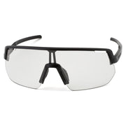 Shimano Technium L Sunglasses — Matte Black Frame / Photochromatic Gray Lens, front view.