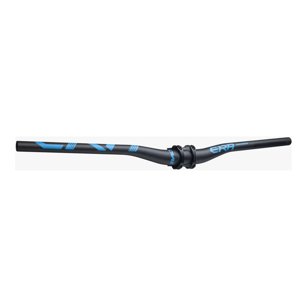 RaceFace Era Handlebar 35.0 780mm, 20mm Rise, blue, front view with a stem.