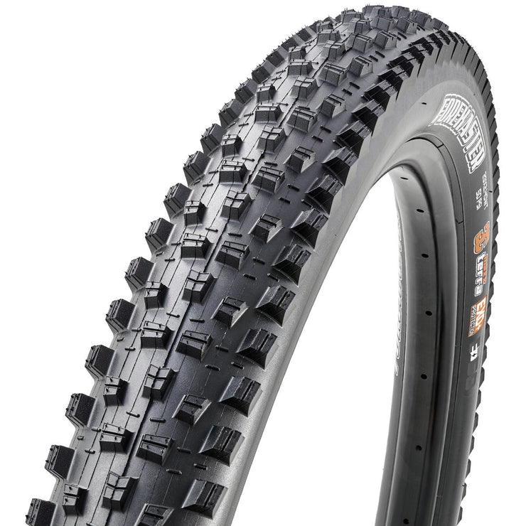 Maxxis Forekaster 29 x 2.4 WT, 3C, EXO Mountain Bike Tire, full view.