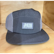 path logo. hat, charcoal/steel, front view