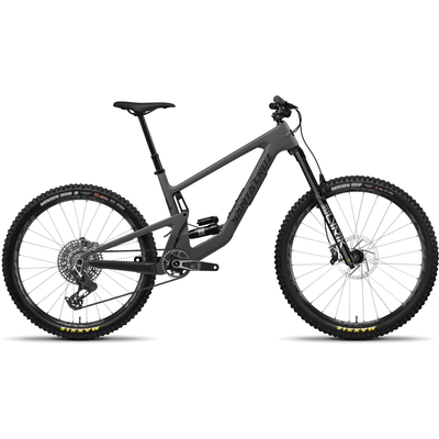 2024 Santa Cruz Bronson 4.1 CC MX XO AXS — Mixed Wheels,black, full view.