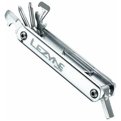 Lezyne Multi Block Multitool, Silver, full view.